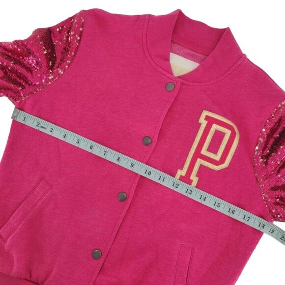 Victoria's Secret PINK Rare Limited Edition 2012 Sequin Varsity Jacket XS - Picture 10 of 16